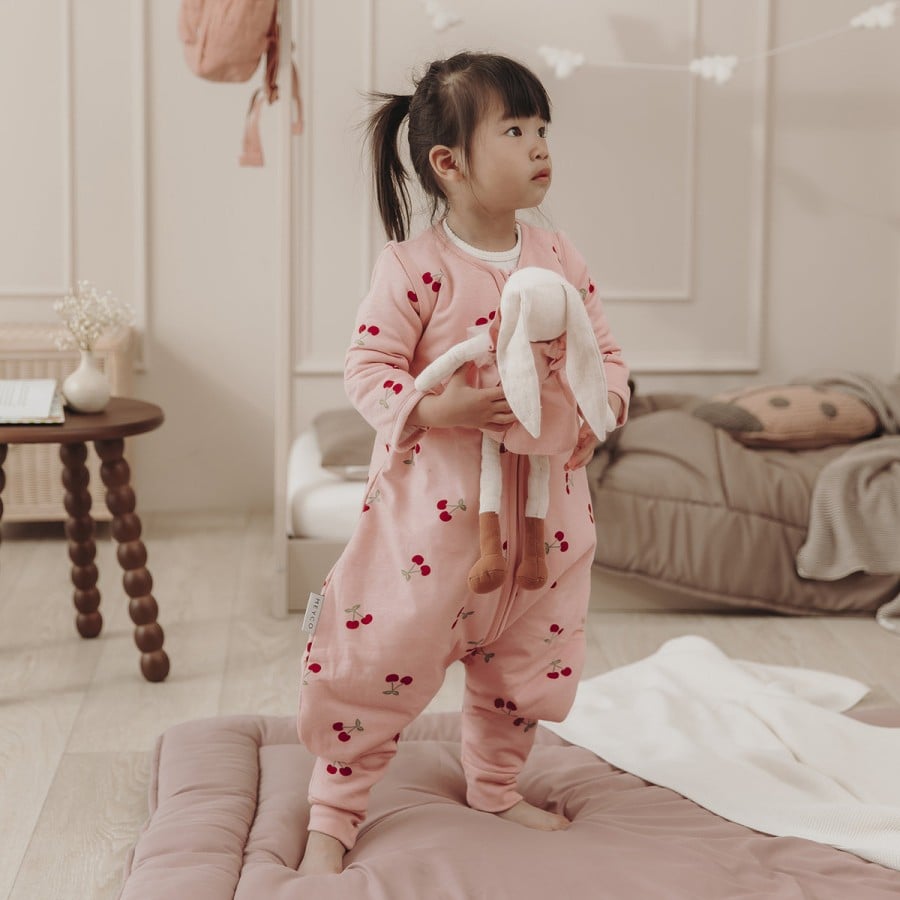 Παιδικός Υπνόσακος με Ποδαράκια Meyco Baby Cherry Soft Rose TOG 2.5