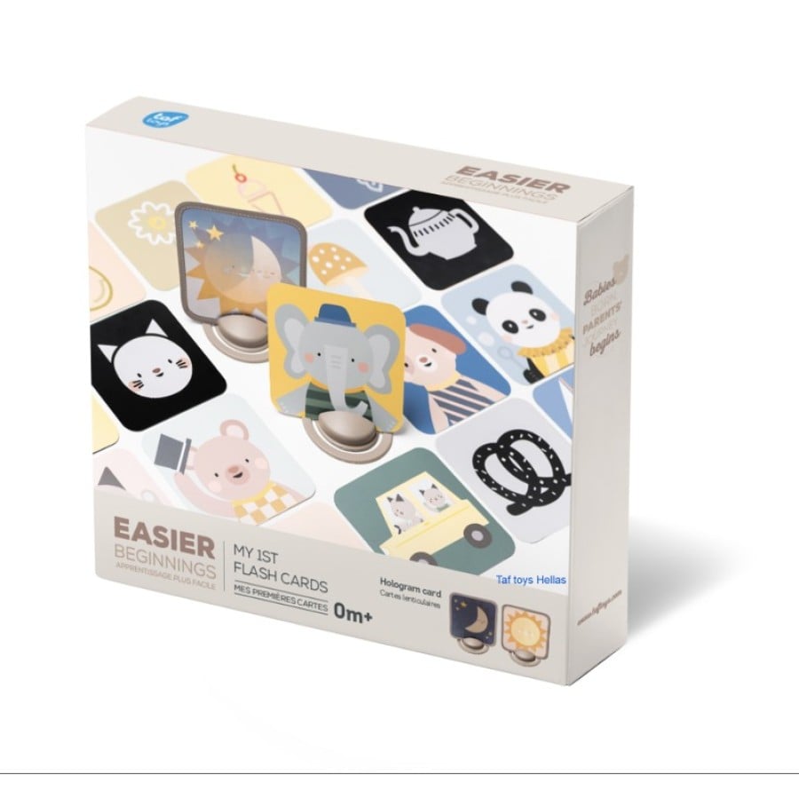 Βρεφικές κάρτες οπτικής ανάπτυξης Taf Toys My 1st Discoveries Flash Cards με καθρέφτη