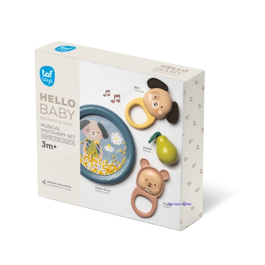 Βρεφικό Μουσικό Σετ 4 Παιχνιδιών TAF TOYS Musical Discovery Kit από 3 Μηνών