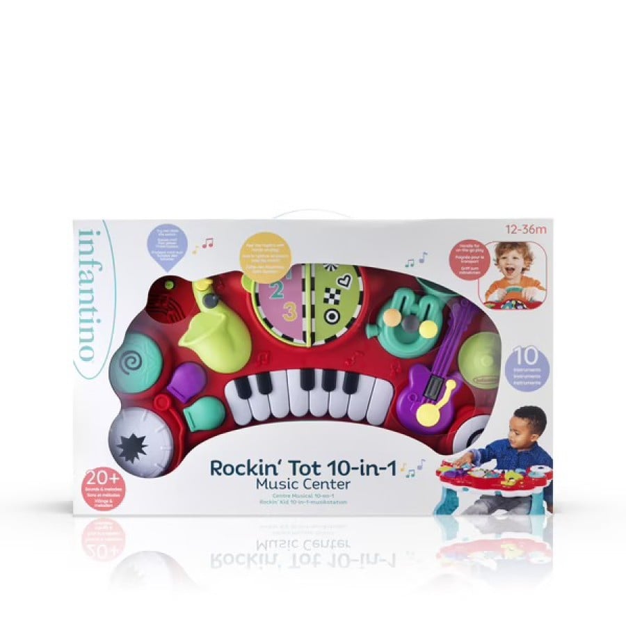 Διαδραστικό Μουσικό Κέντρο 10 σε 1 με Πιάνο Infantino Kids Rockin' Tot