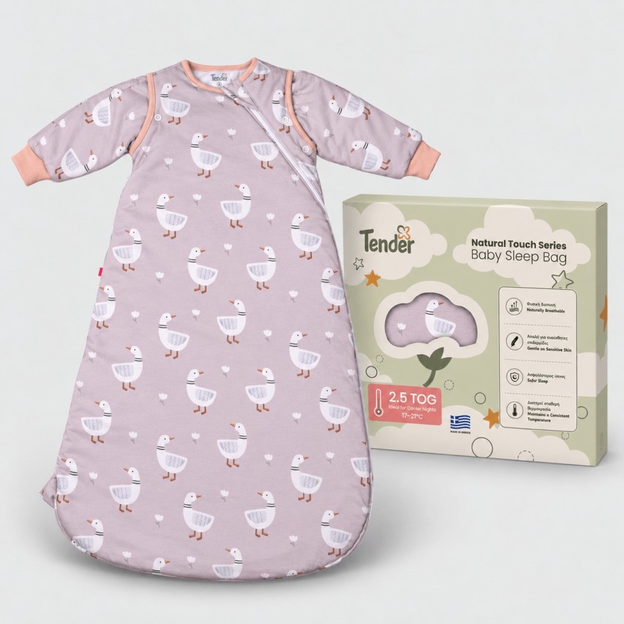 Βρεφικός Υπνόσακος Χειμωνιάτικος Natural Touch Marble 2.5 Tog Tender Goose
