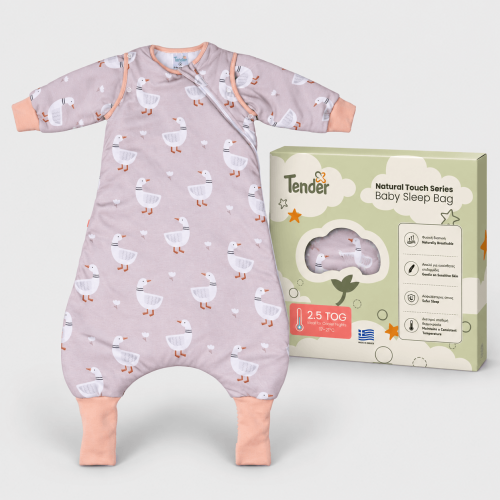 Υπνόσακος Χειμωνιάτικος με Πόδια Natural Touch Flex 2.5 Tog Tender Goose