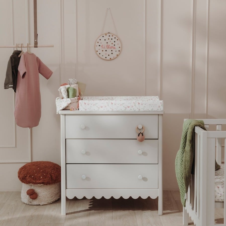 Μαλακή Αλλαξιέρα Μωρού 50×70 cm Flower Multicolour – Meyco Baby