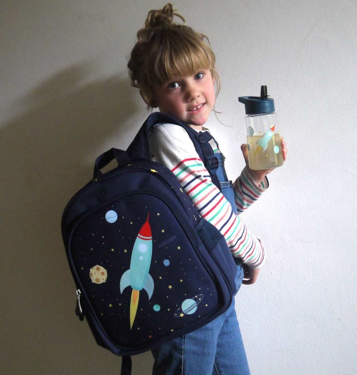 A little lovely company Τσάντα πλάτης με Ισοθερμική θήκη 27x32x19εκ. Space BPSPBU40 - 1
