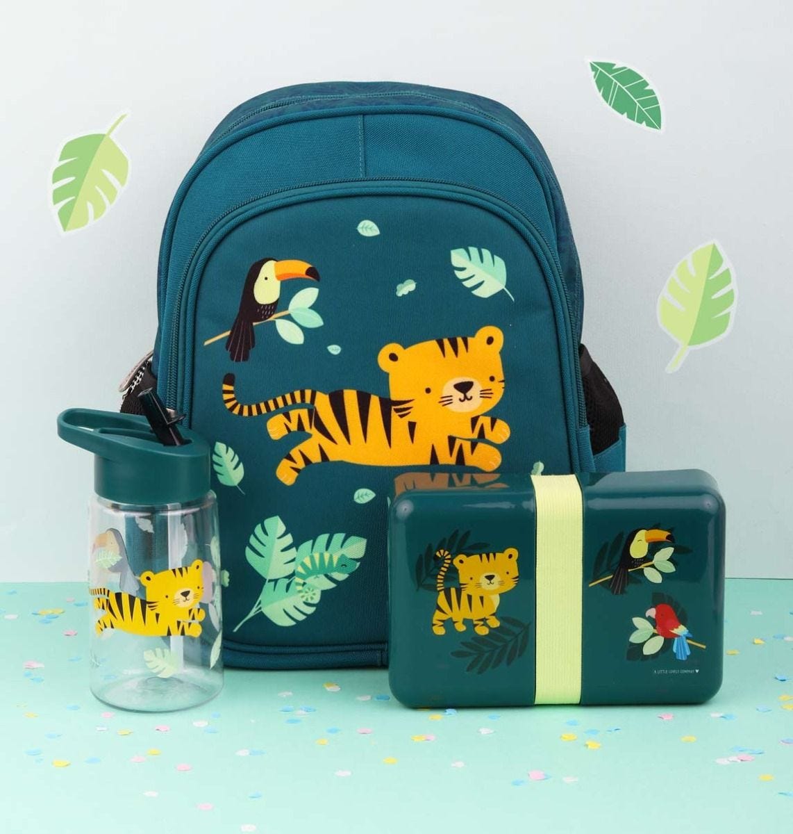 A little lovely company Δοχείο φαγητού Lunch box Tiger Ζώα της Ζούγκλας SBJTGR14 - 1