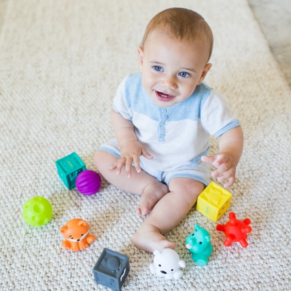 Infantino Σετ Συμπιεσμένα Παιχνίδια Μπάνιου 9τμχ Tub O’ Toys B-930-216289-00 - 1