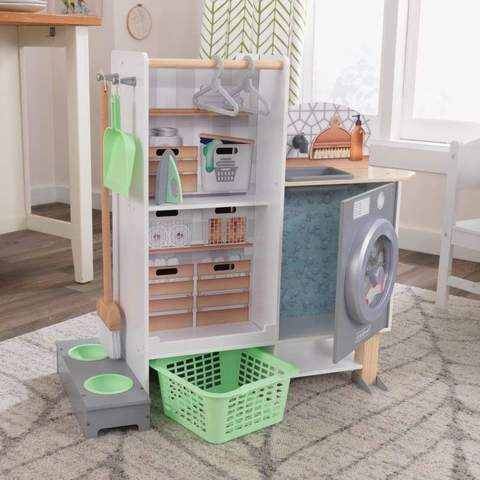 KIDKRAFT Παιδική Κουζίνα-Πλυντήριο 2 σε 1 με Αξεσουάρ KK10240 - 1