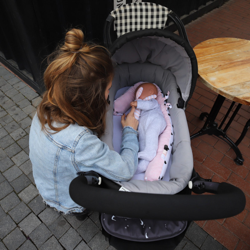 Minene Πολυχρηστικό Μαξιλάρι Pink Mini Snuggly Snake 105εκ. - 1