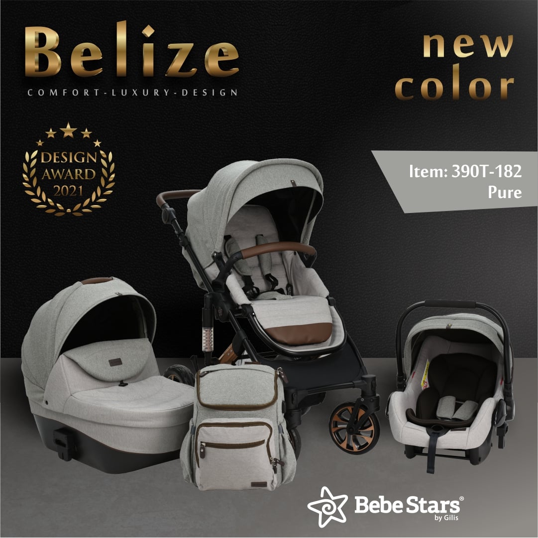 Bebe Stars Πολυκαρότσι Belize 0-22kg 3 σε 1 Moon Grey - 1