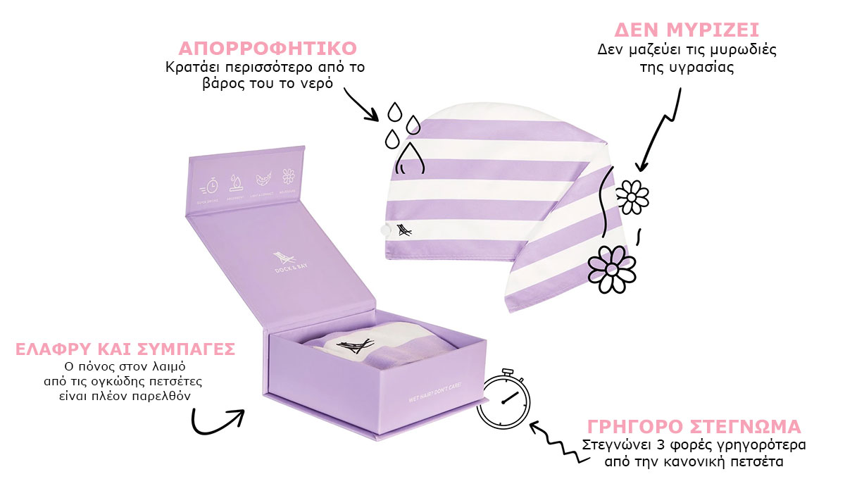 Dock & Bay Πετσέτα Μαλλιών Hair Wrap QuickDry 