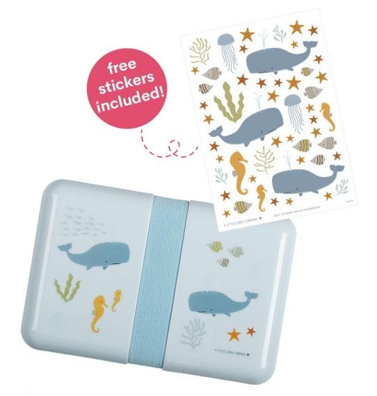 A Little Lovely Company Παιδικό Δοχείο φαγητού 850ml Ocean - 2