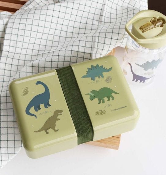 A Little Lovely Company Παιδικό Δοχείο Φαγητού 850ml Dinosaurs - 1