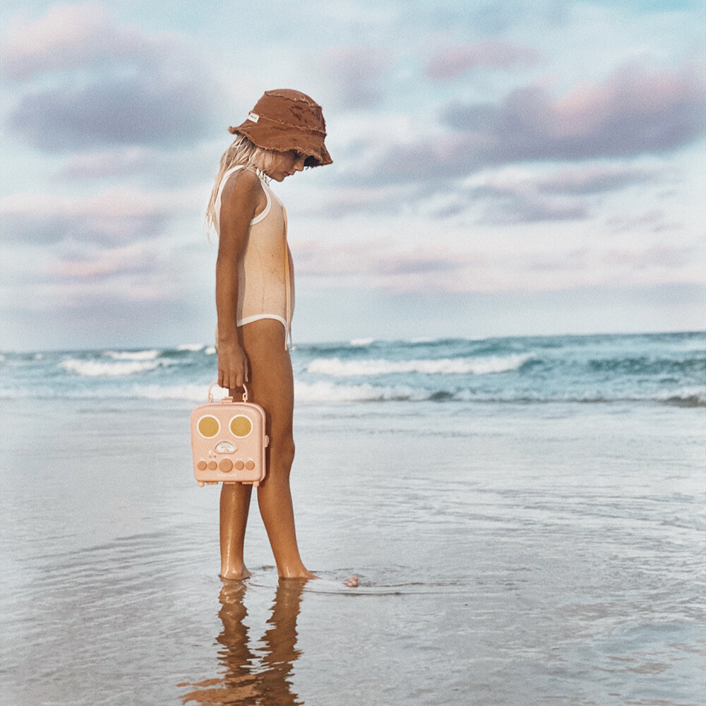 SunnyLife Φορητό Ηχείο Beach Sounds Radio Peach Pink - 1