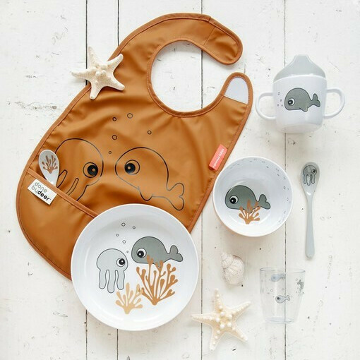 Done By Deer Μπoλ Yummy Mini Sea Friends Mustard - 1
