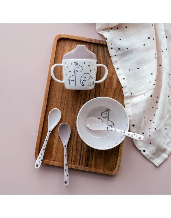 Done By Deer Σετ Παιδικά Κουτάλια 3τμχ. Dreamy Dots Powder - 1