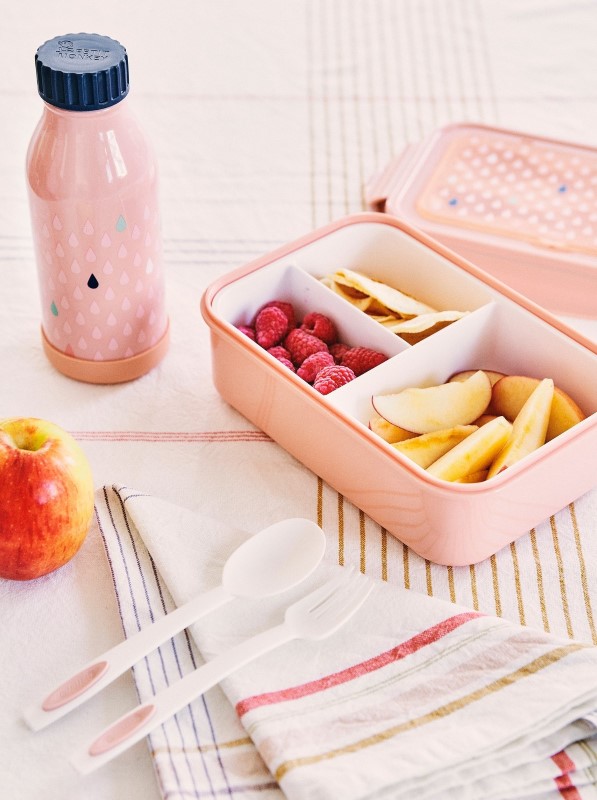 Petit Monkey Bento Box Δοχείο Φαγητού Drops Peach - 1