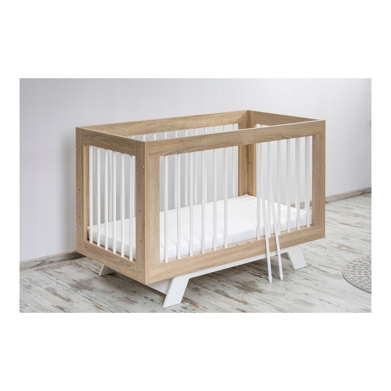 Babycute Βρεφικό Κρεβάτι Laura  Λευκό 123x65εκ. - 1