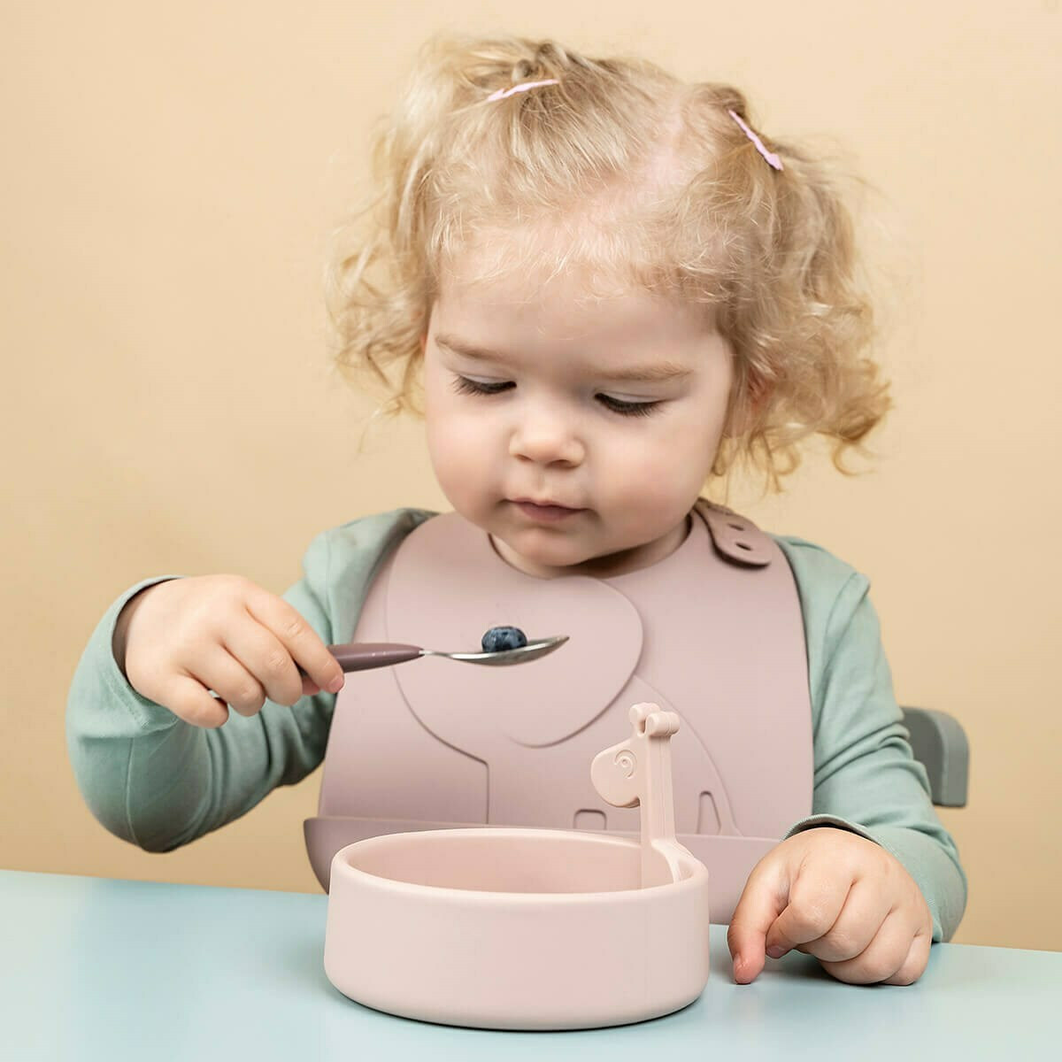 Done By Deer Παιδικό Σετ Φαγητού Friends Powder 3τμχ. - 1