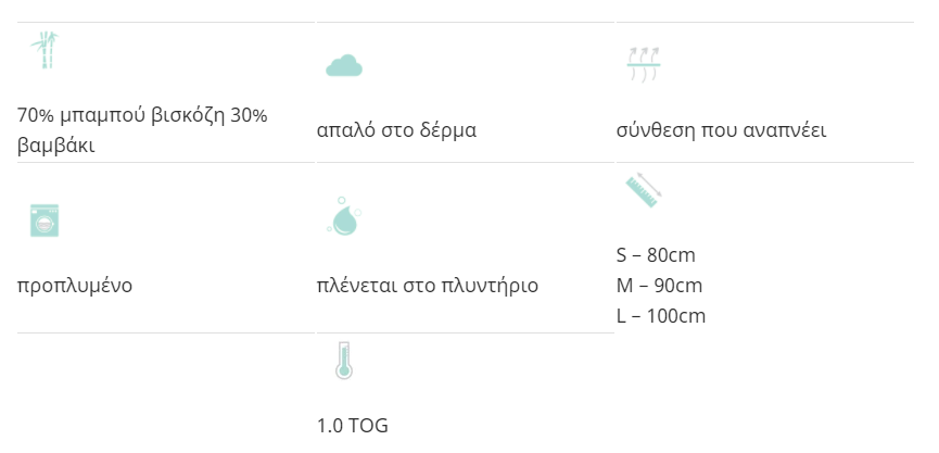 Lulujo Deluxe ΕCO Υπνόσακος Bamboo με Βαμβάκι 1 Tog Mermaid (18 Μηνών-2,5 Ετών) - 2