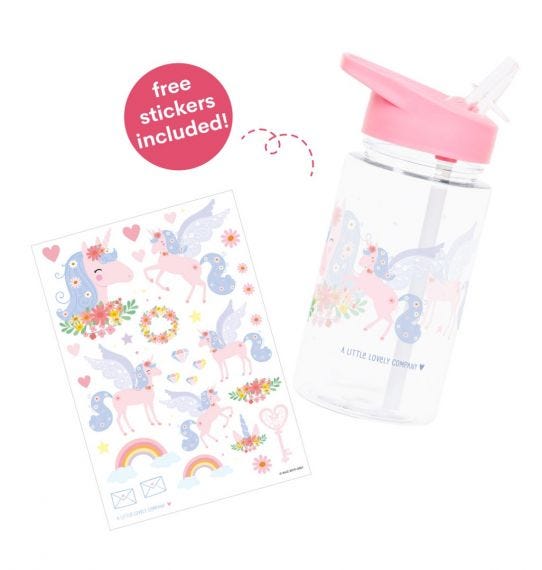 A little lovely company Παιδικό Παγούρι 450ml Unicorn - 2