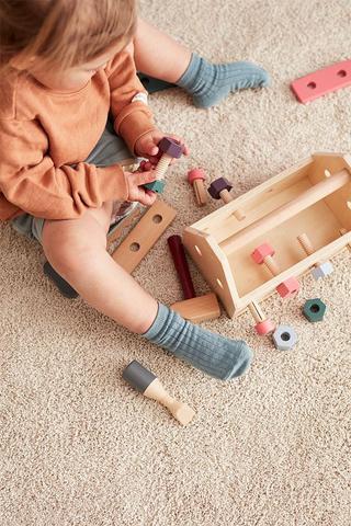 Kids Concept Παιδική Ξύλινη Εργαλειοθήκη Kid's Hub - 1