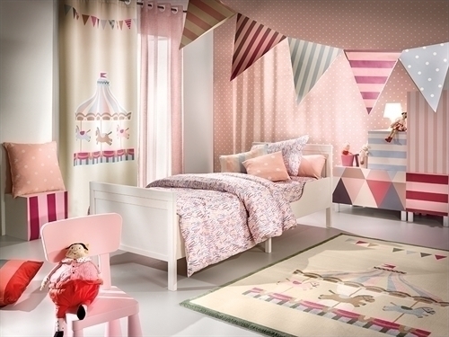 Saint Clair Παιδική Κουρτίνα με Τρουκς 160x240εκ. Soft Touch Carousel - 1