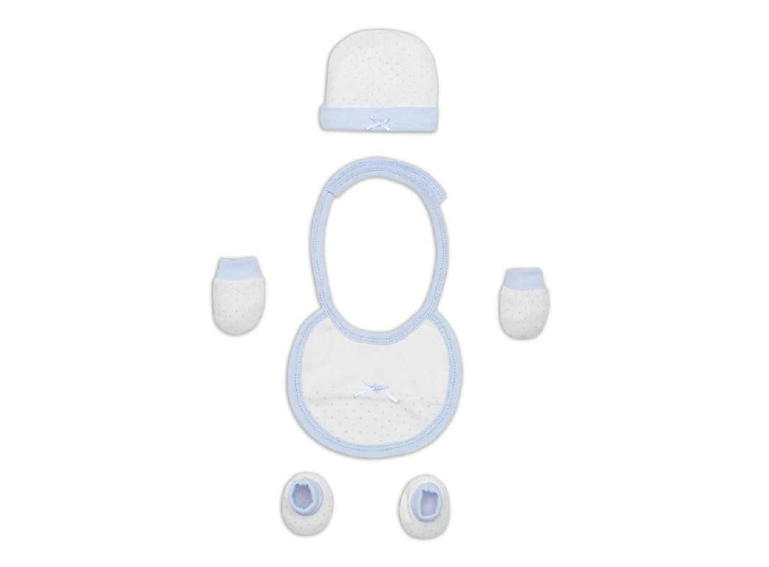 Interbaby Σετ Δώρου από Οικολογικό Βαμβάκι με Ρούχα & Αξεσουάρ 0-6 μηνών 