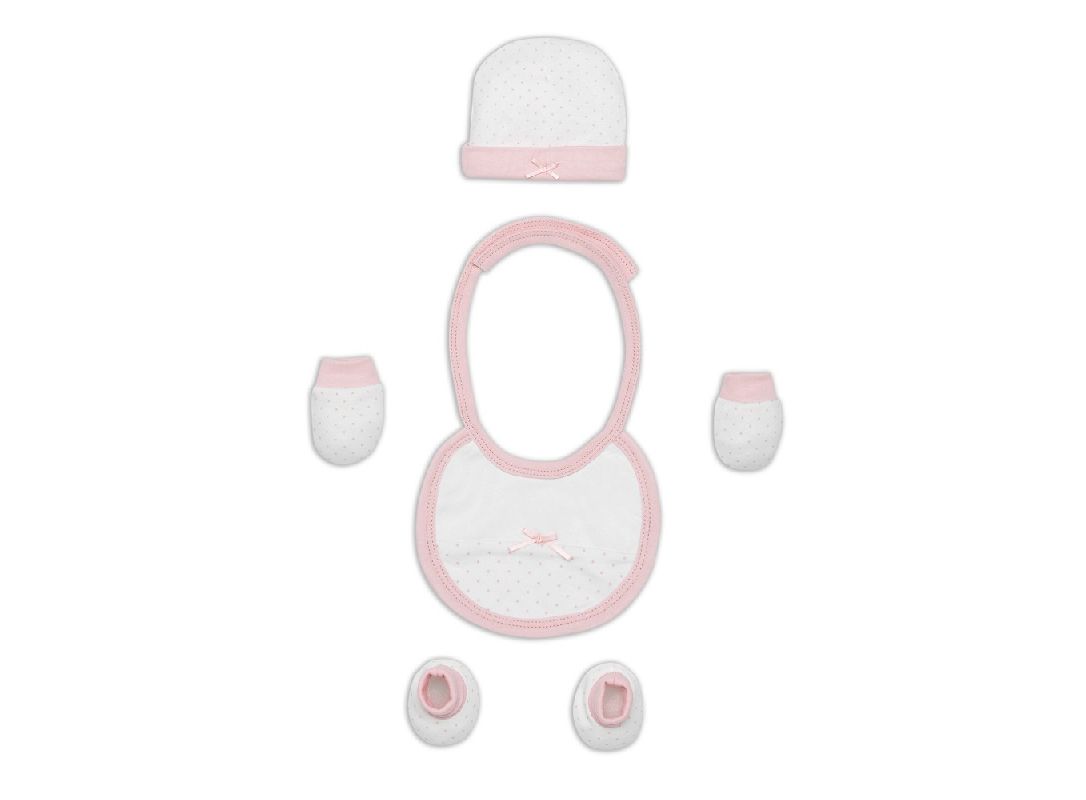 Interbaby Σετ Δώρου από Οικολογικό Βαμβάκι με Ρούχα & Αξεσουάρ 0-6 μηνών 