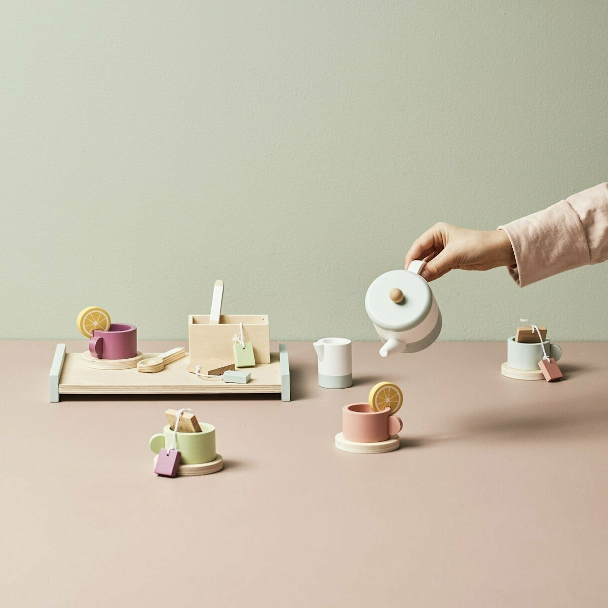 Kids Concept Ξύλινο Παιχνίδι Σετ Τσαγιού Bistrot - 1