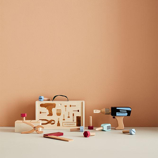 Kids Concept Ξύλινο Παιχνίδι Βαλιτσάκι Εργαλείων Kid's Hub - 1