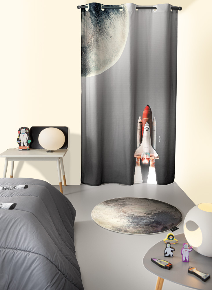 Saint Clair Παιδική Κουρτίνα με Τρουκς 160x240εκ. Space - 1