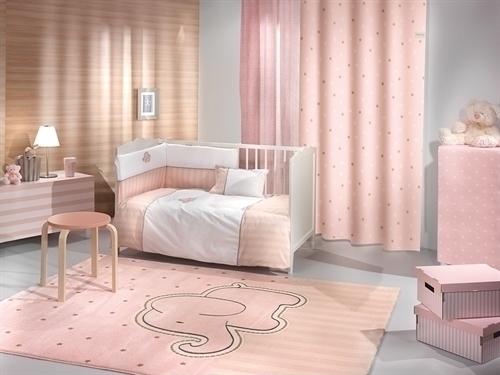 Κουρτίνα με Τρουξ 160χ240 σχέδιο Starlight pink της Saint Clair Paris - 1