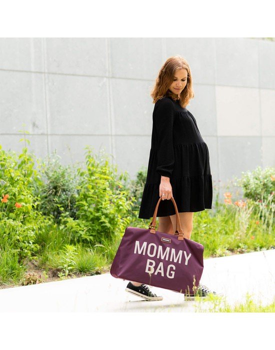 Childhome Τσάντα Αλλαγής Mommy Bag Aubergine - 1