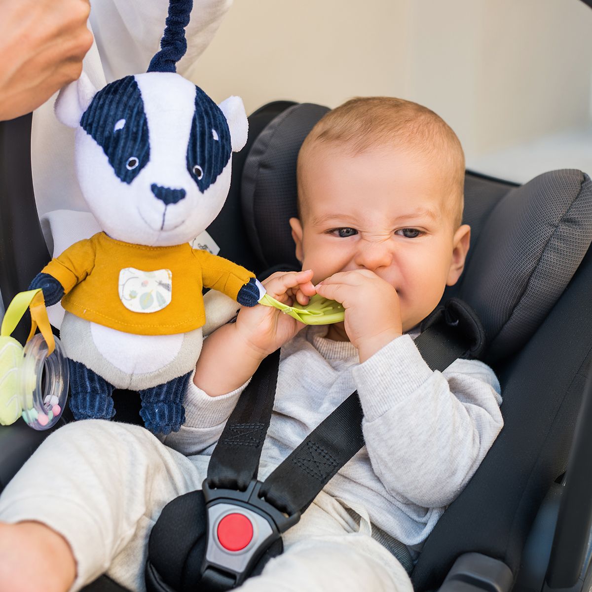BabyOno Μαλακό Κρεμαστό Εκπαιδευτικό Παιχνίδι Έντμουντ ο Ασβός - 1
