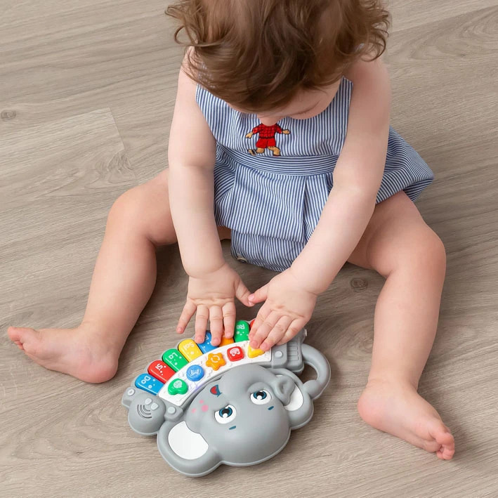 Kiokids Παιδικό Μουσικό Πιανάκι Ελεφαντάκι - 1