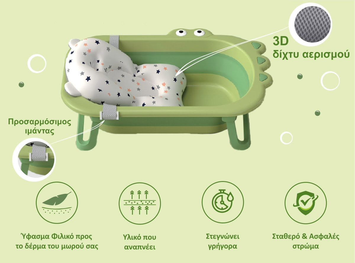 Bebe Stars Βρεφικό Αντιολισθητικό Στρώμα Μπανιέρας - 1