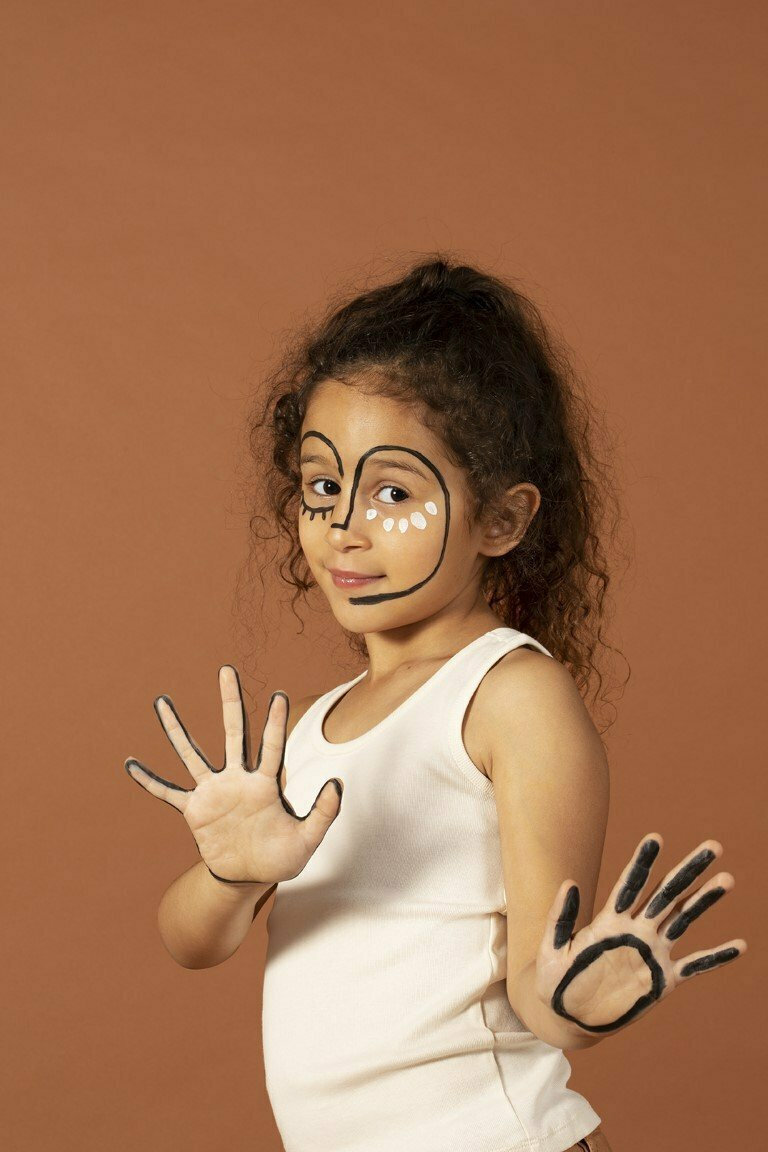 Nailmatic Σετ Ζωγραφικής Δέρματος Τattoopen με Βιβλιαράκι & Μπογιές Καφέ-Μαύρο-Λευκό - 2
