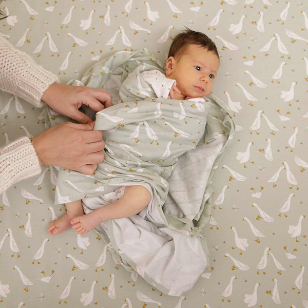 Little Dutch Βρεφικό Σεντόνι Κούνιας με Λάστιχο Little Goose 70x140εκ. - 1