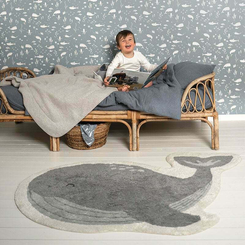 Little Dutch Χαλί Παιδικού Δωματίου Whale Shape 90x140εκ. - 1