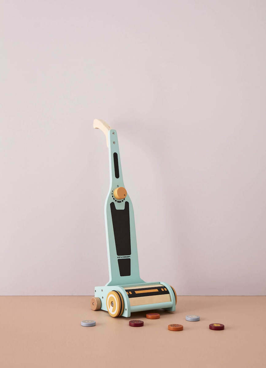 Kids Concept Παιδική Ξύλινη Ηλεκτρική Σκούπα KID'S HUB - 2