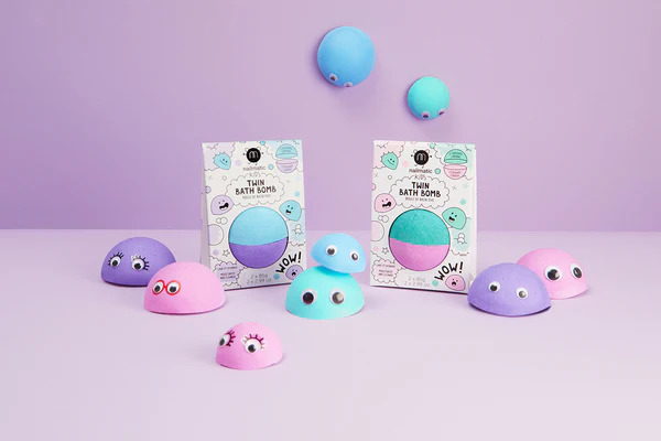 Nailmatic Bath Βomb Duo Γαλάζιο-Λιλά 2x85γρ. - 1