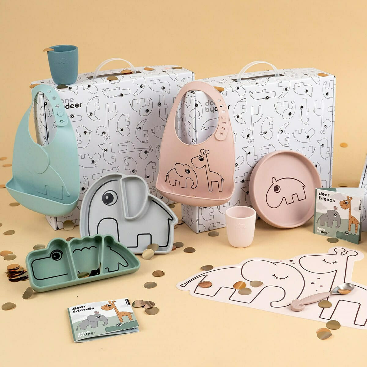 Done by Deer Σετ Δώρου Φαγητού Gift Box Deer Friends Blue - 1
