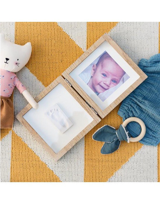Baby Art Κορνίζα Αποτύπωμα Square Frame Wooden - 1