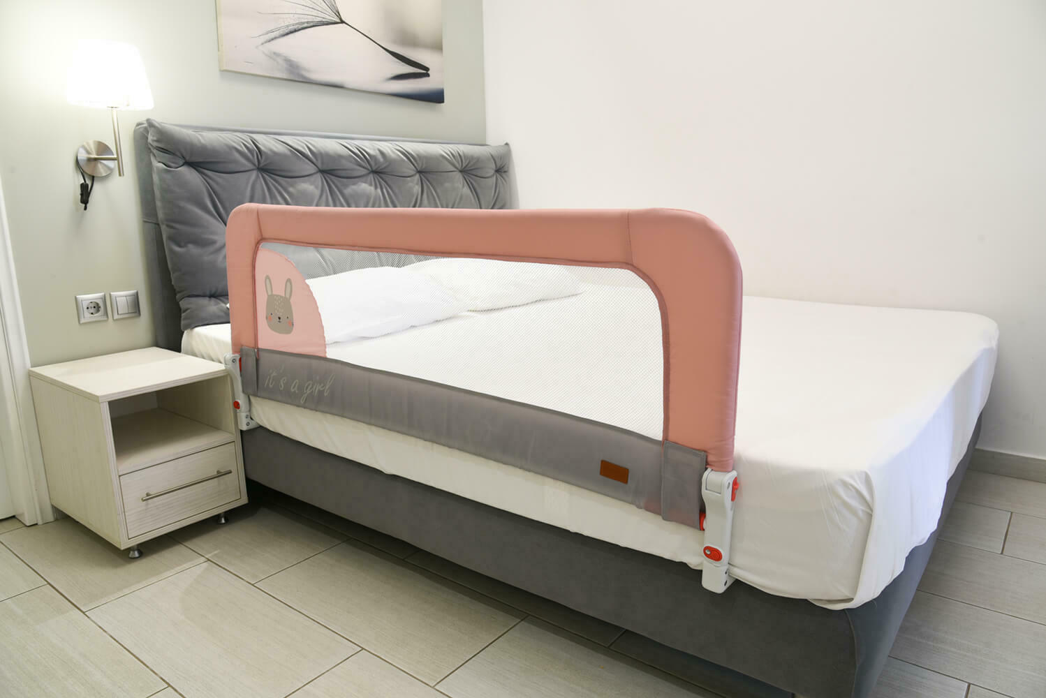 Bebe Stars Προστατευτική Μπάρα Κρεβατιού Bunny (140 x 60/64cm) - 2
