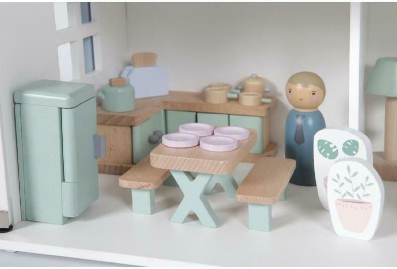 Little Dutch Doll’s House Kitchen Σετ Κουζίνας για Ξύλινο Κουκλόσπιτο - 1