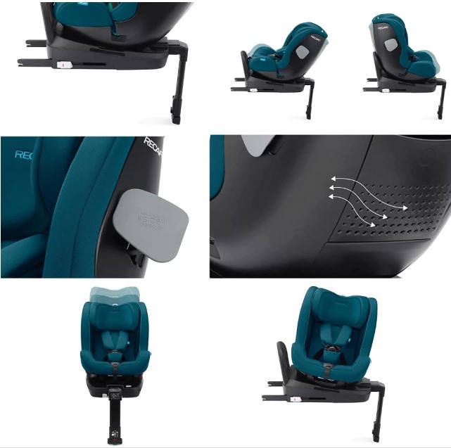 Recaro Παιδικό Κάθισμα Αυτοκινήτου Salia 125 i size 360 μοιρών Prime Performance Grey,40cm-125cm υψος - 1