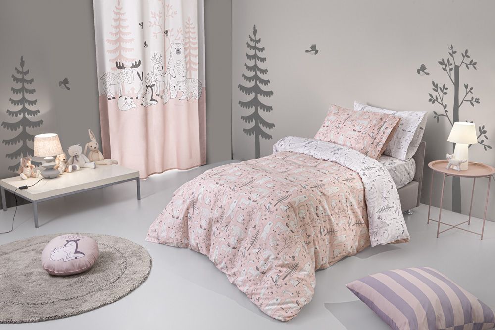 Guy Laroche Παιδικά Σεντόνια Σετ 3τμχ. Forest Pudra 165x250εκ. - 1