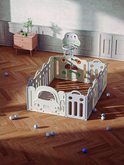 Asalvo Playpen Βρεφικό Πάρκο & Κέντρο Δραστηριοτήτων με Μπασκέτα - 1