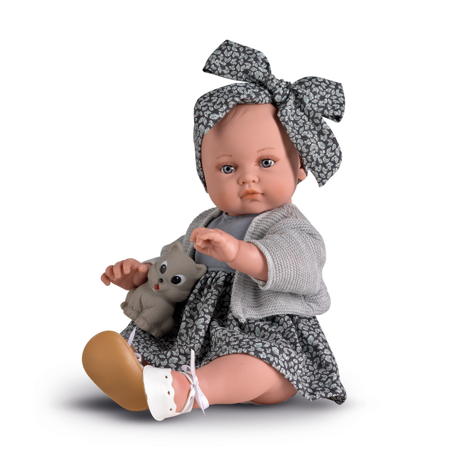 Lamagik Magic Baby Κούκλα Alicia Γκρι Ζακέτα 47εκ. Ελαφρώς Αρωματισμένη - 1