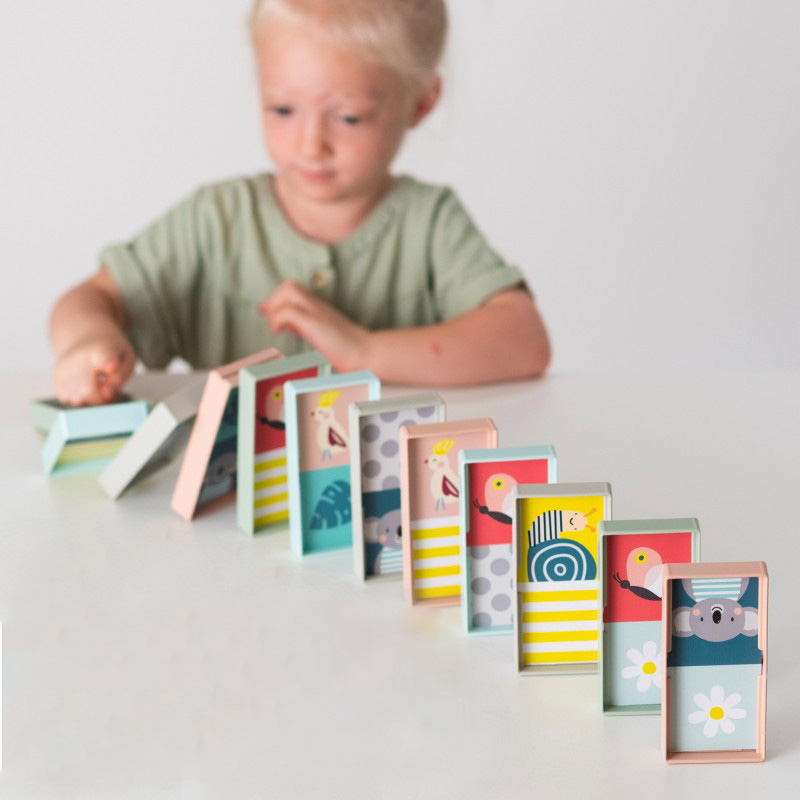 Taf Toys Εκπαιδευτικό Παιχνίδι Δραστηριοτήτων XL Domino Rally Blocks - 1